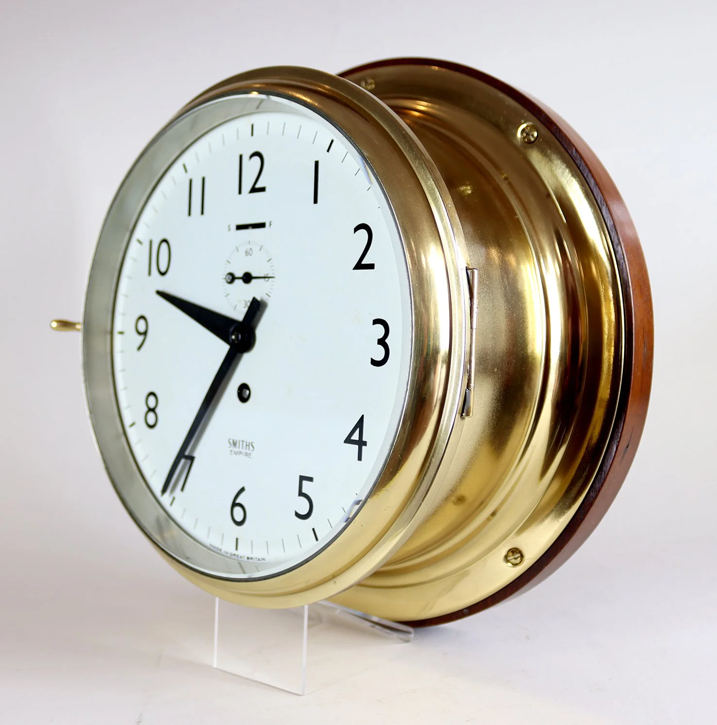 An Unusually Large Smiths Empire Ships Bulkhead Clock Chalfont